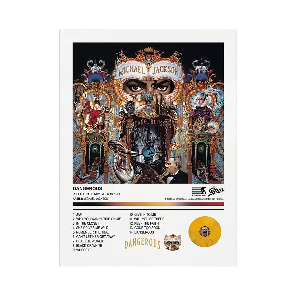 Michael Jackson  Album Covers Printing Wall Paintings