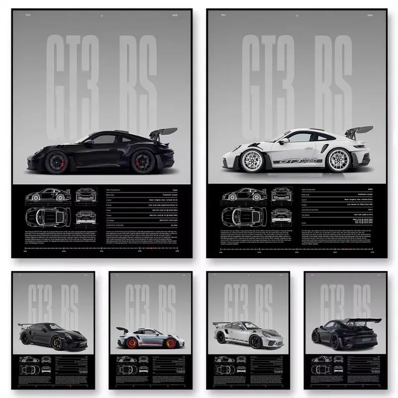 Minimalist GTS3 RS Wall Posters