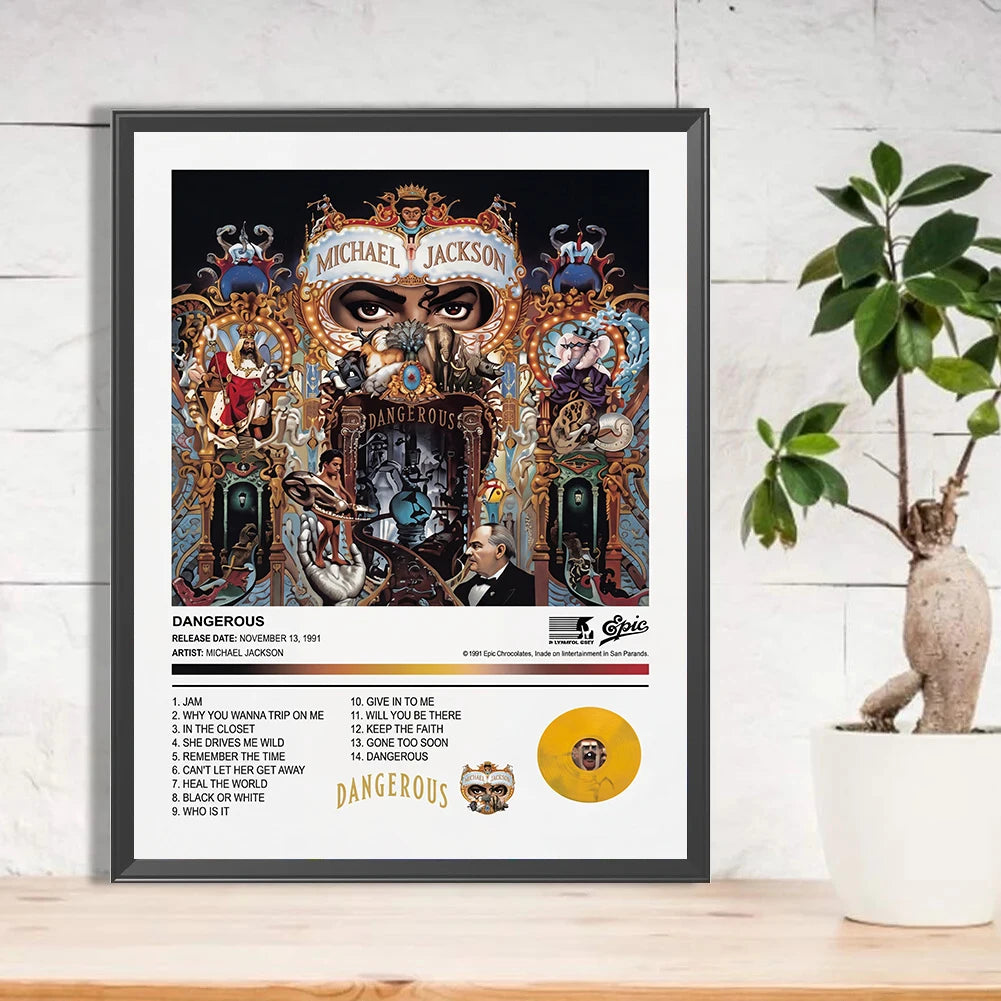 Michael Jackson  Album Covers Printing Wall Paintings