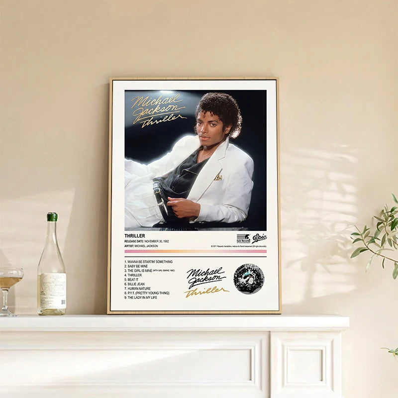 Michael Jackson  Album Covers Printing Wall Paintings